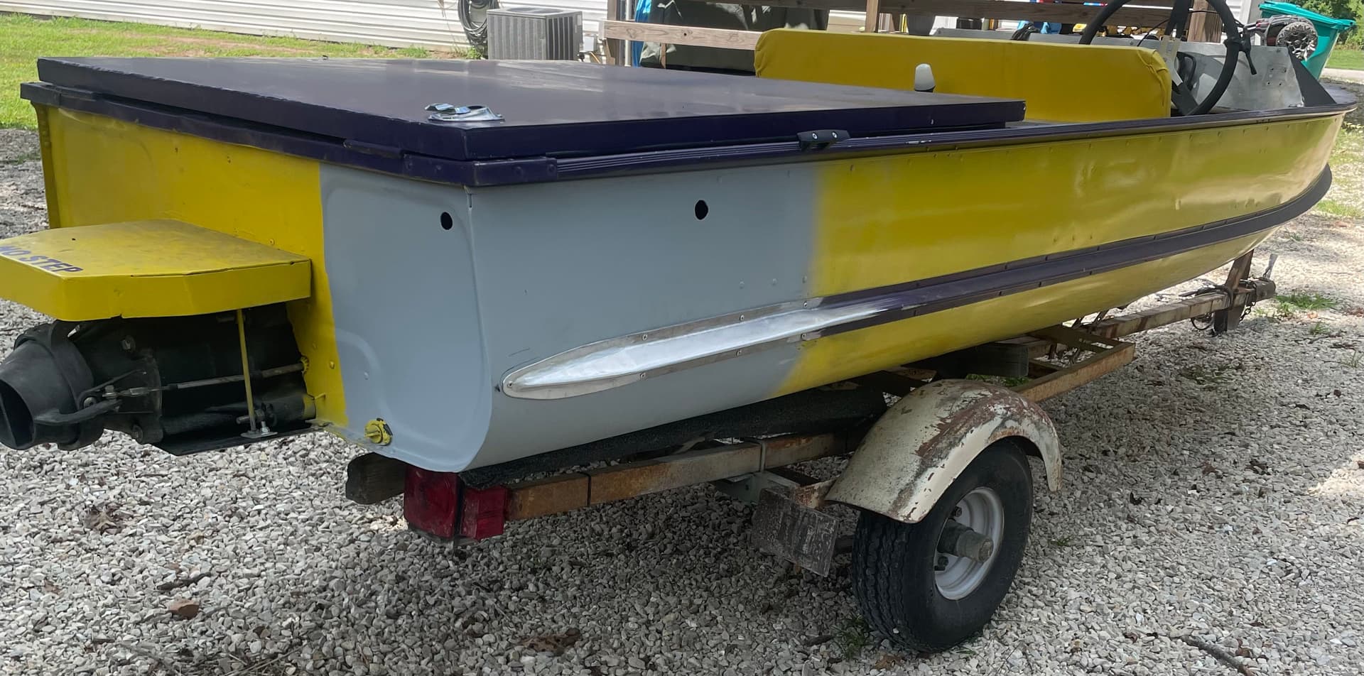 Gallery photos for Aluminum Boat Rear Section Repair Back on Track: Image #3