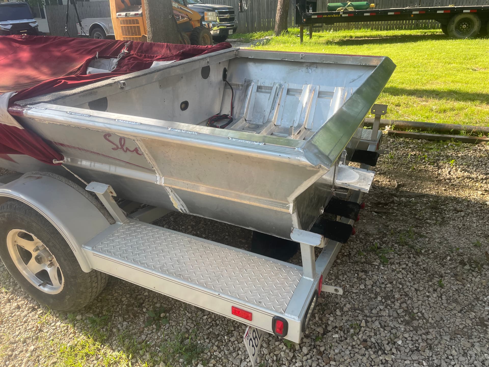 Gallery photos for Shoal Runner Rebuild - Transom Relocation and Full Rear Structure Repair: Image #1