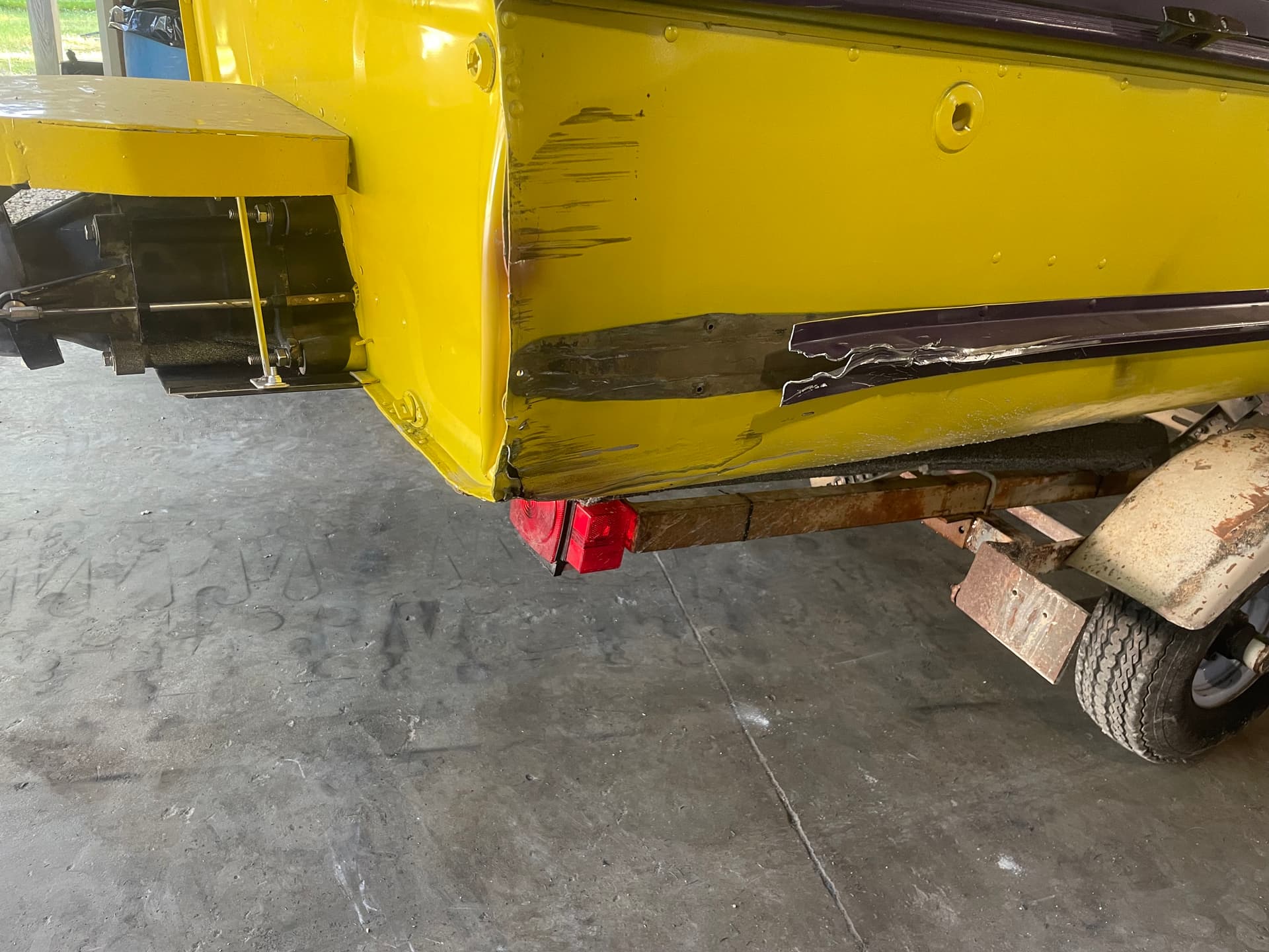 Aluminum Boat Rear Section Repair Back on Track