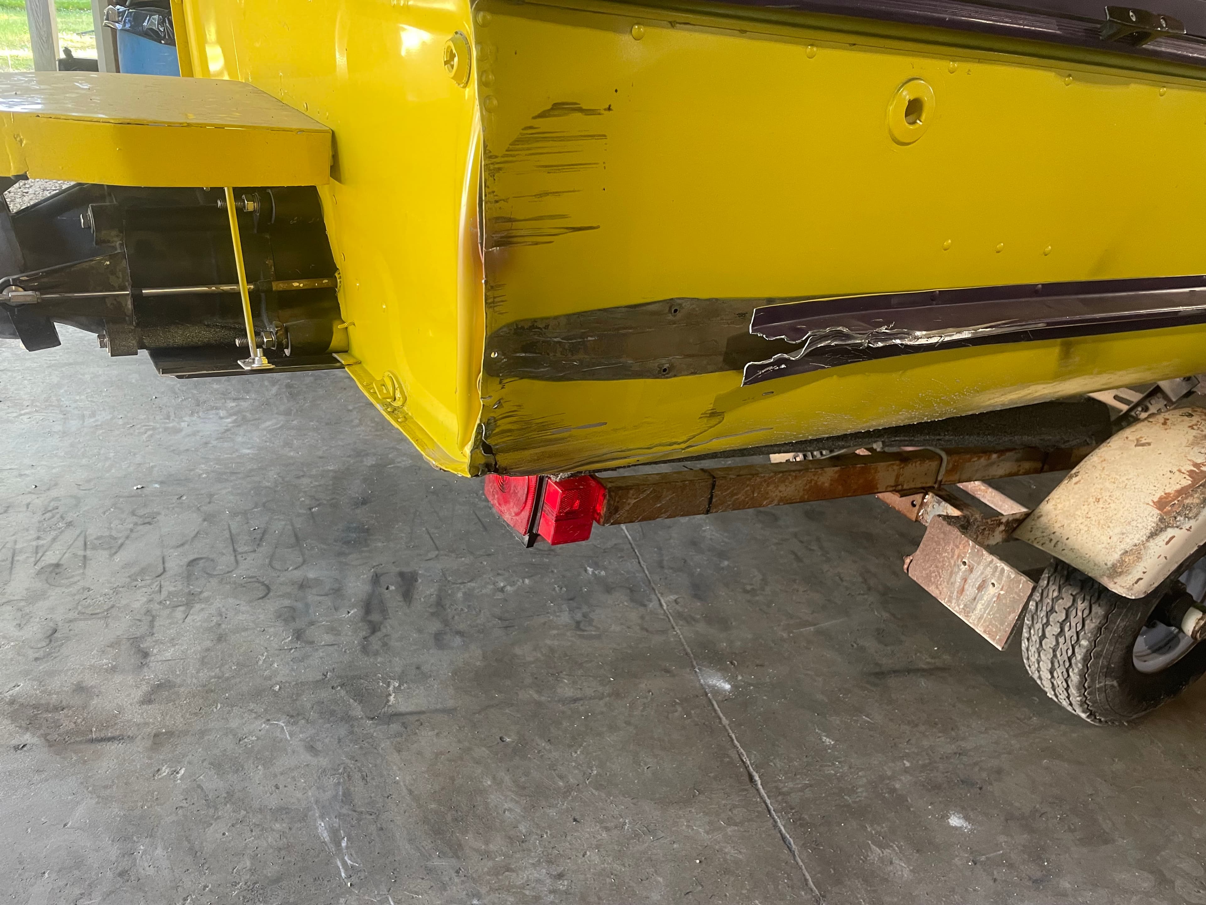 Project Aluminum Boat Rear Section Repair Back on Track image