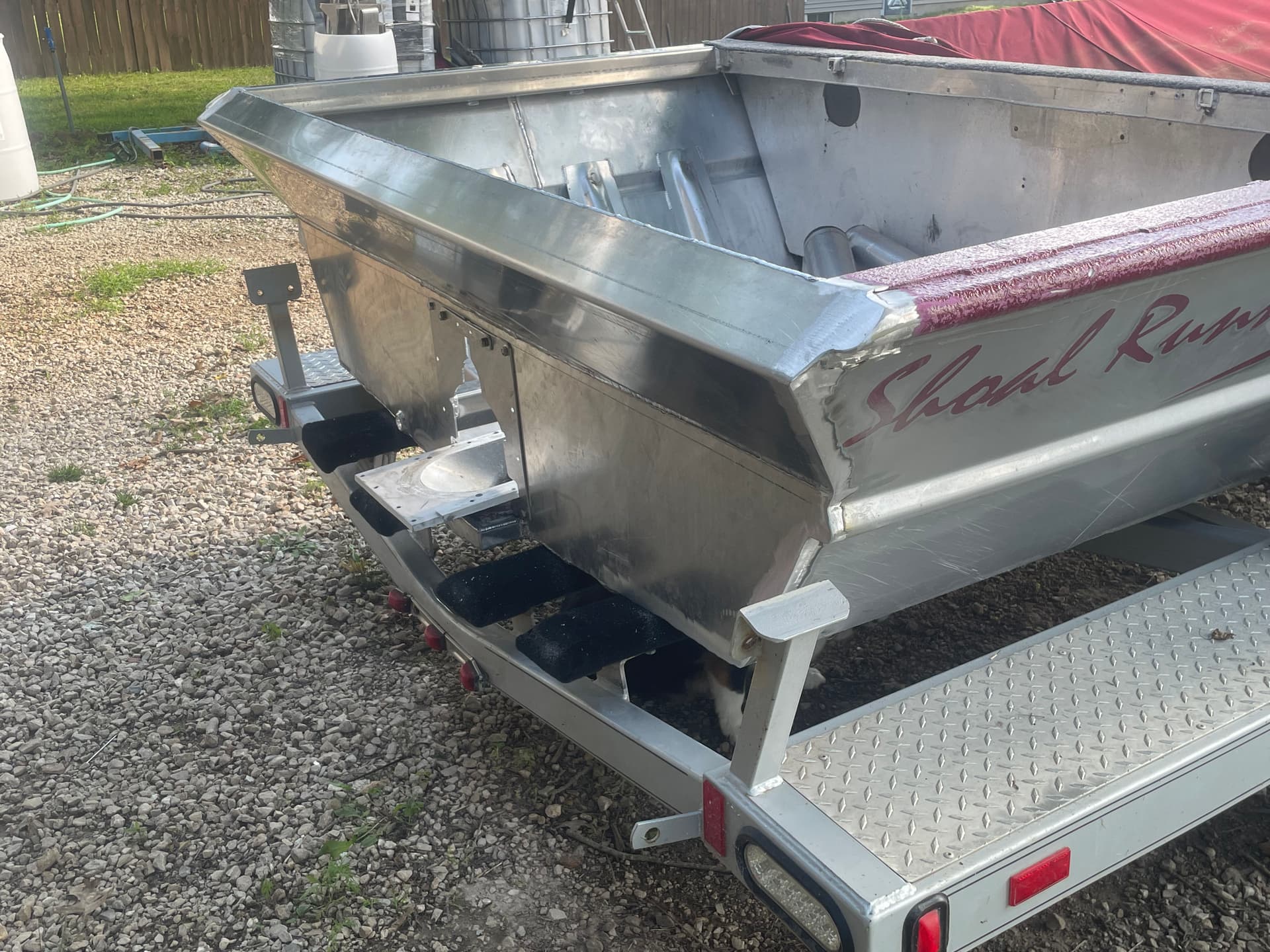 Gallery photos for Shoal Runner Rebuild - Transom Relocation and Full Rear Structure Repair: Image #2