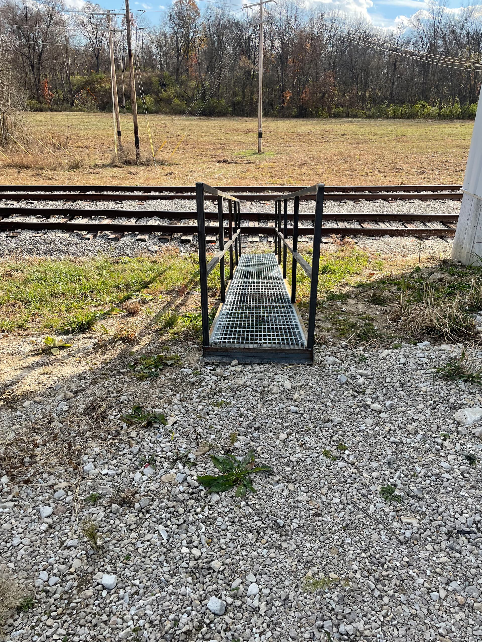 Gallery photos for OSHA-Compliant Steel Walkway Ramp Built for Safe Elevation Changes: Image #1
